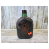 LEATHER COVERED LIQUOR FLASK