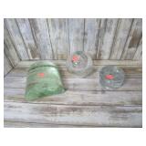 GLASS PAPER WEIGHTS & CANDLE HOLDER