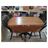 DROP LEAF DINING ROOM TABLE & 2 CHAIRS