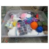 KNITTING PROJECTS, YARN, ETC