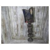 CARVED WOOD AFRICAN STATUE