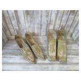 4--METAL SHOE WALL POCKETS