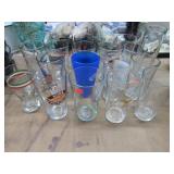 ASSORTED BEER GLASSES