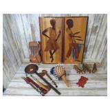 MISC CARVED WOOD ITEMS