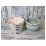 2-- POTTERY PLANTERS