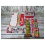 COCA COLA PEN, PENCILS, NOTEPAD, ETC
