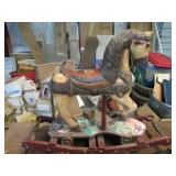 ANTIQUE STYLE WOODEN ROCKING HORSE