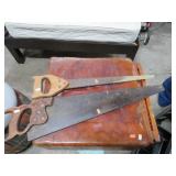 2-- VINTAGE HAND SAWS