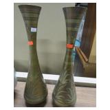 2-- BRASS VASES