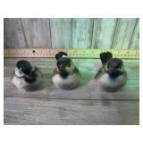 3-- GOEBEL BIRD FIGURINES -- 1 HAS CHIPPED TAIL