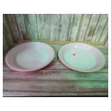 2-- PYREX PIE PLATES