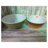 2-- PYREX MIXING BOWLS