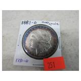 1881-O MORGAN SILVER DOLLAR