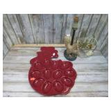 CHICKEN LAMP & EGG PLATE