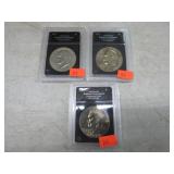 1971, 1974 & 1978 EISENHOWER DOLLAR COINS