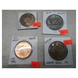 4-- COMMEMORATIVE MEDALLIONS