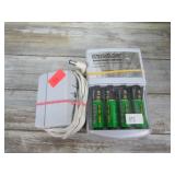 RECHARGEABLE AA BATTERIES & CHARGER