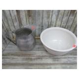 STAND MIXER BOWL & MILK PITCHER