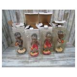4-- BASKETBALL PLAYER BOBBLEHEADS