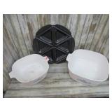 CORNINGWARE BAKING DISHES & POCKET PAN