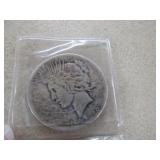 1928 PEACE SILVER DOLLAR COIN