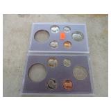 2-- 1984 U.S. PROOF COIN SETS - MISSING $ COINS