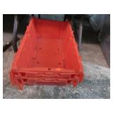 2-- FLIP TOP STORAGE TOTES