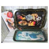 COCA COLA TRAYS & SIGN