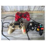 PLAYSTATION & GAME CUBE CONTROLLERS