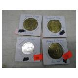 4-- SUNOCO GASOLINE TOKENS