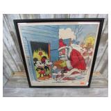 VINTAGE PRESENT FOR MICKEY & MINNIE MOUSE PRINT