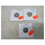 3-- SEATED LIBERTY DIMES