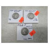 1932-P & 1934 WASHINGTON QUARTERS
