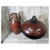 2-- POTTERY VASES