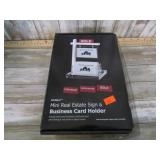 MINI REAL ESTATE BUSINESS CARD HOLDER SIGN