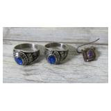 CLASS RINGS & EARRING
