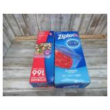 35 & 38 pks ZIPLOC FREEZER BAGS