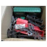 MARX TRAIN CARS, ENGINE & SCENERY