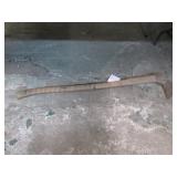 VINTAGE ADZE -- HANDLE LOOSE & NAILED