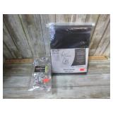 SHOWER CURTAIN & HOOKS