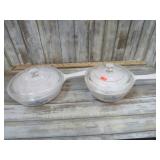 CORNINGWARE CORN FLOWER DISHES / PANS