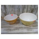 2-- PYREX MIXING BOWLS