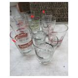 FUNNY BONE GLASSES W/ SOME AUTOGRAPHS