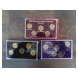 1999, 2000 & 2001 COMMEMORATIVE QUARTER SETS