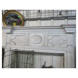 ANTIQUE FIREPLACE MANTLE- HEAVY- HEART PINE?