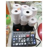 DESK CALCULATOR & PAPER ROLLS