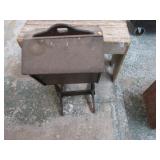 VINTAGE FLOOR STAND KNITTING / SEWING BOX