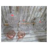 CRYSTAL COMPOTE, JAR, BOWL, ETC