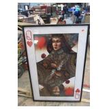 QUEEN OF HEARTS WALL ART