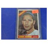 SANDY KOUFAX DODGERS BASEBALL CARD